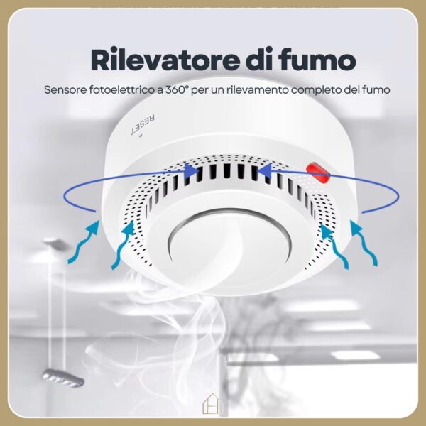 Sensore di Fumo Smart Domotico